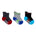 Sky Athletic Dark Quarter Socks 3-Pack, flat laid