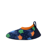 Sea Turtles Aqua Shoes in Navy, side view