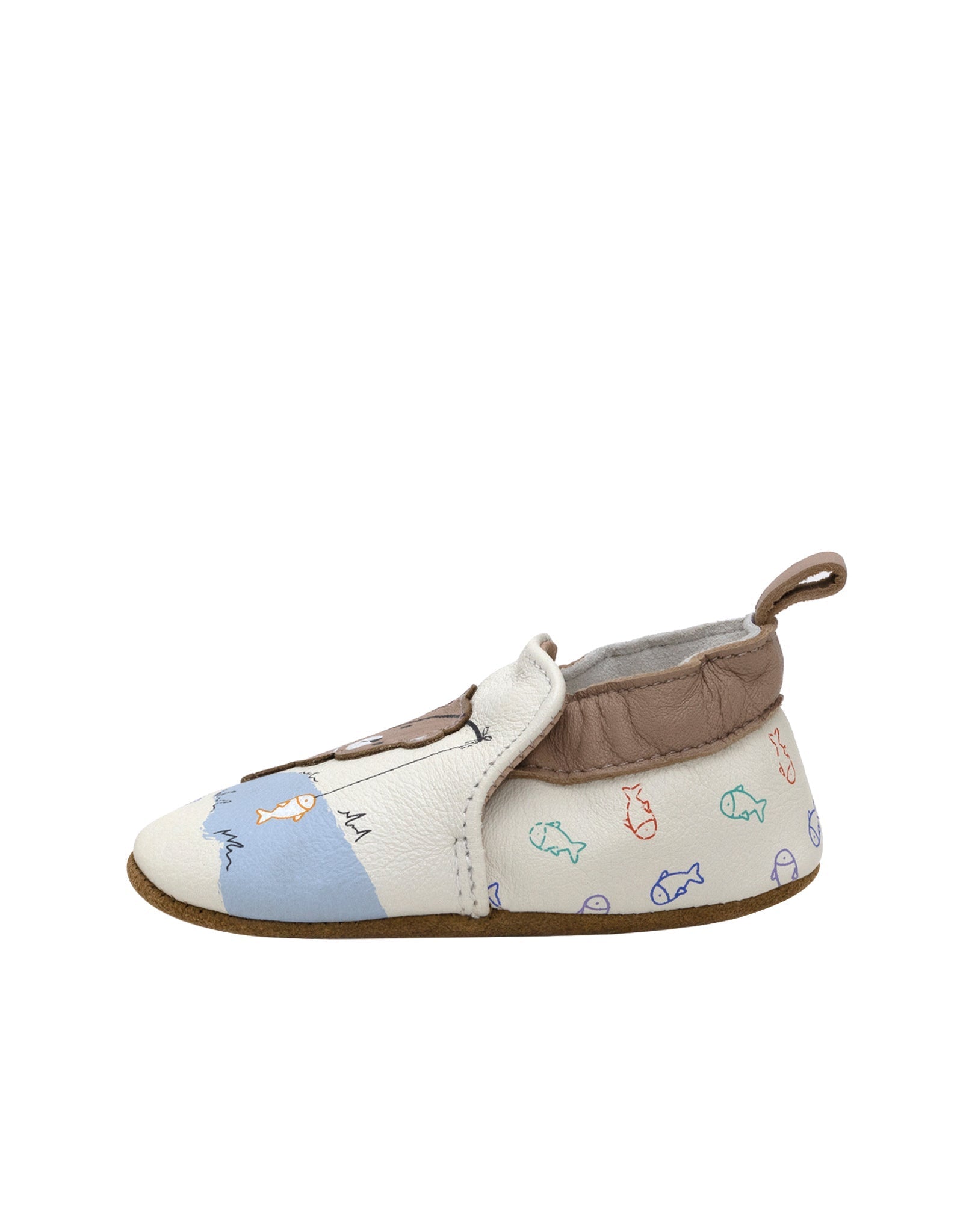 Great Catch Soft Soles in Ivory, side view