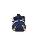 Stuart First Kicks Sandals in Navy, front view
