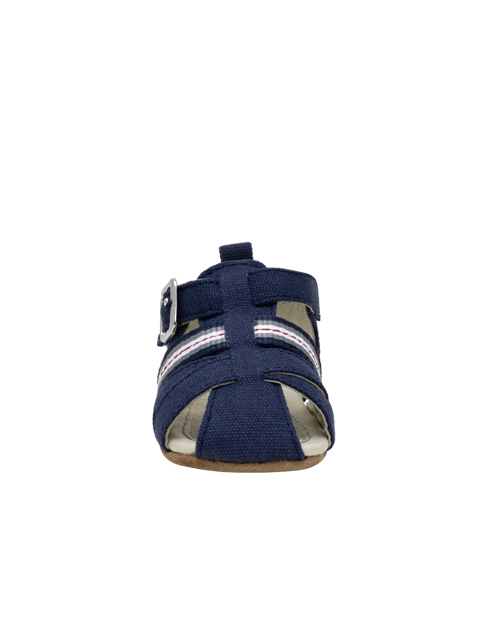 Stuart First Kicks Sandals in Navy, front view