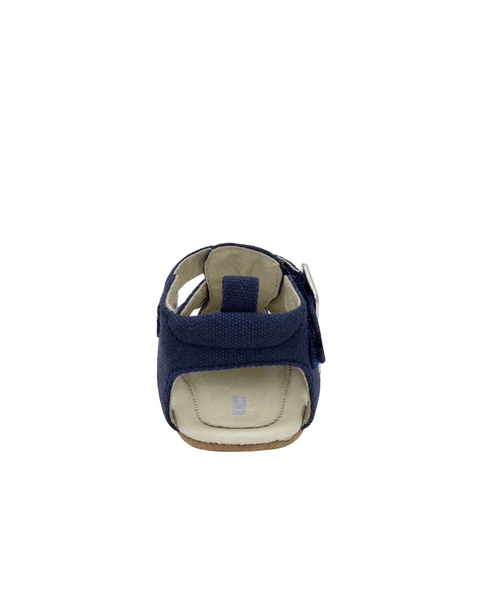 Stuart First Kicks Sandals in Navy, back view