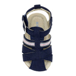 Stuart First Kicks Sandals in Navy, top view