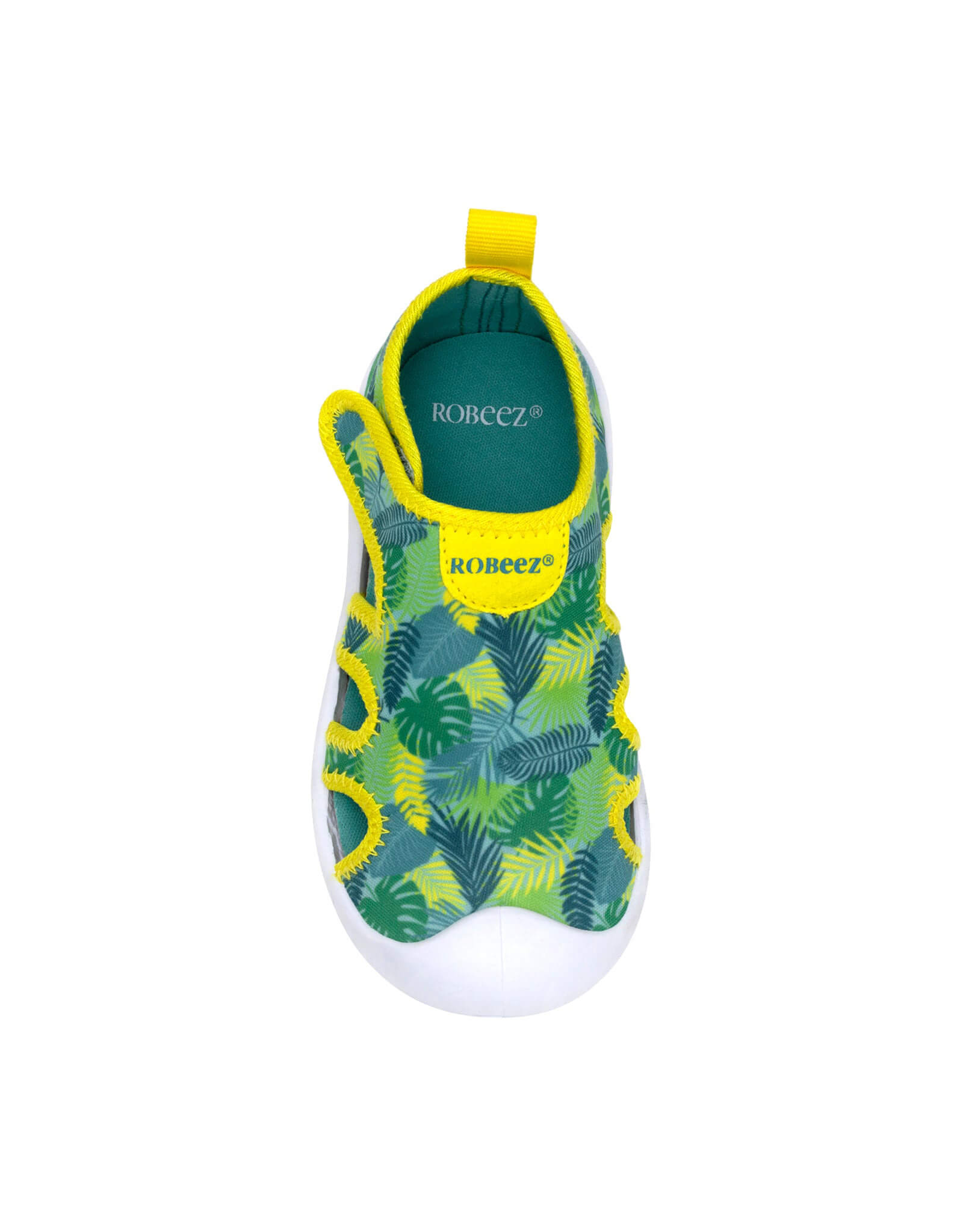 So Tropical Water Shoes in Green, top view