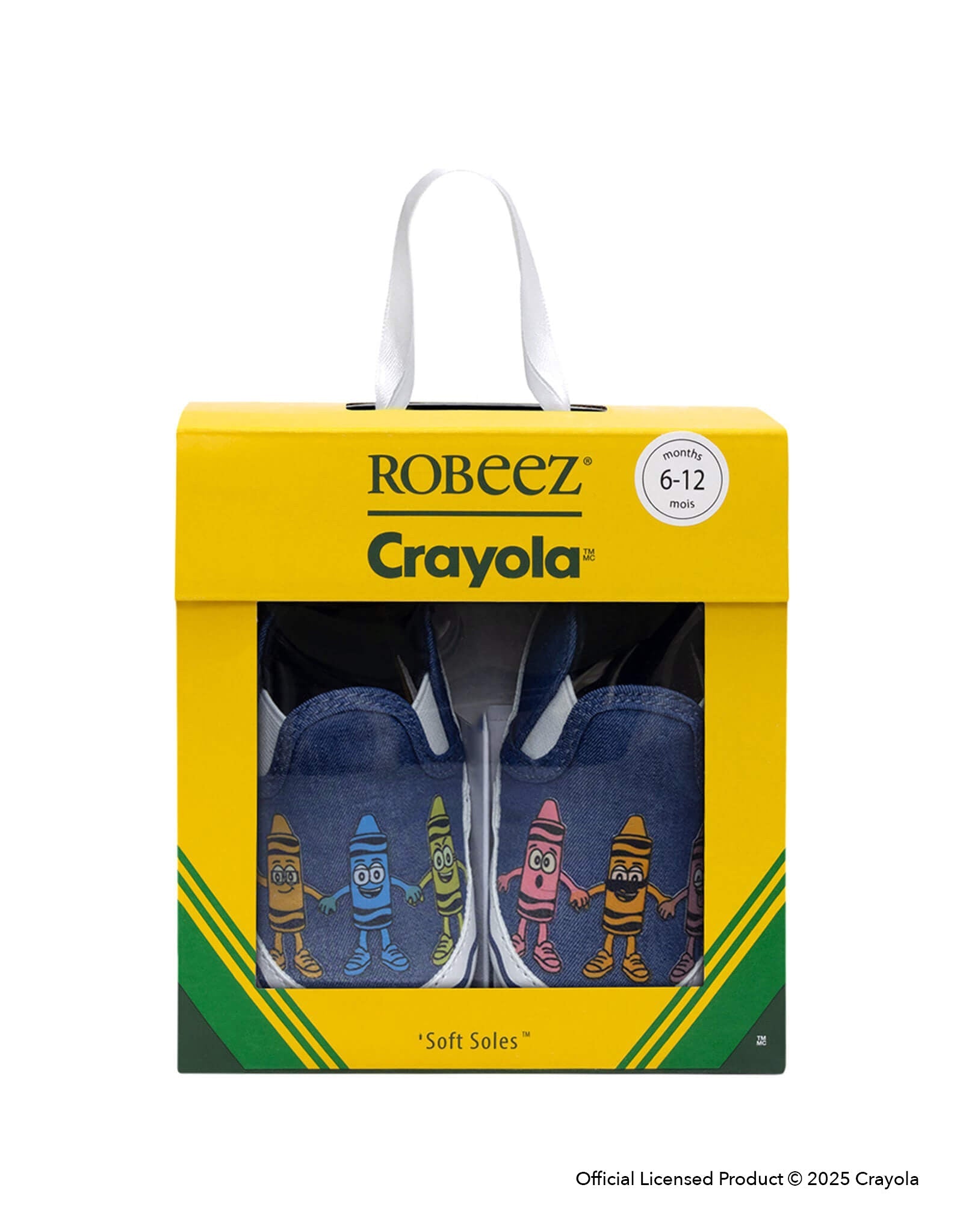 Crayola® Pals Soft Soles in Navy in its giftbox packaging