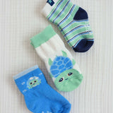 Turtle-Y Cute 3-Pack Baby Socks