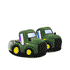 Tractor Light-up Slippers in Green, perspective view
