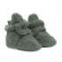 Sherpa Snap Booties in Olive, perspective view