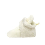 Sullivan Snap Booties in Ivory, side view