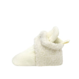Sullivan Snap Booties in Ivory, side view