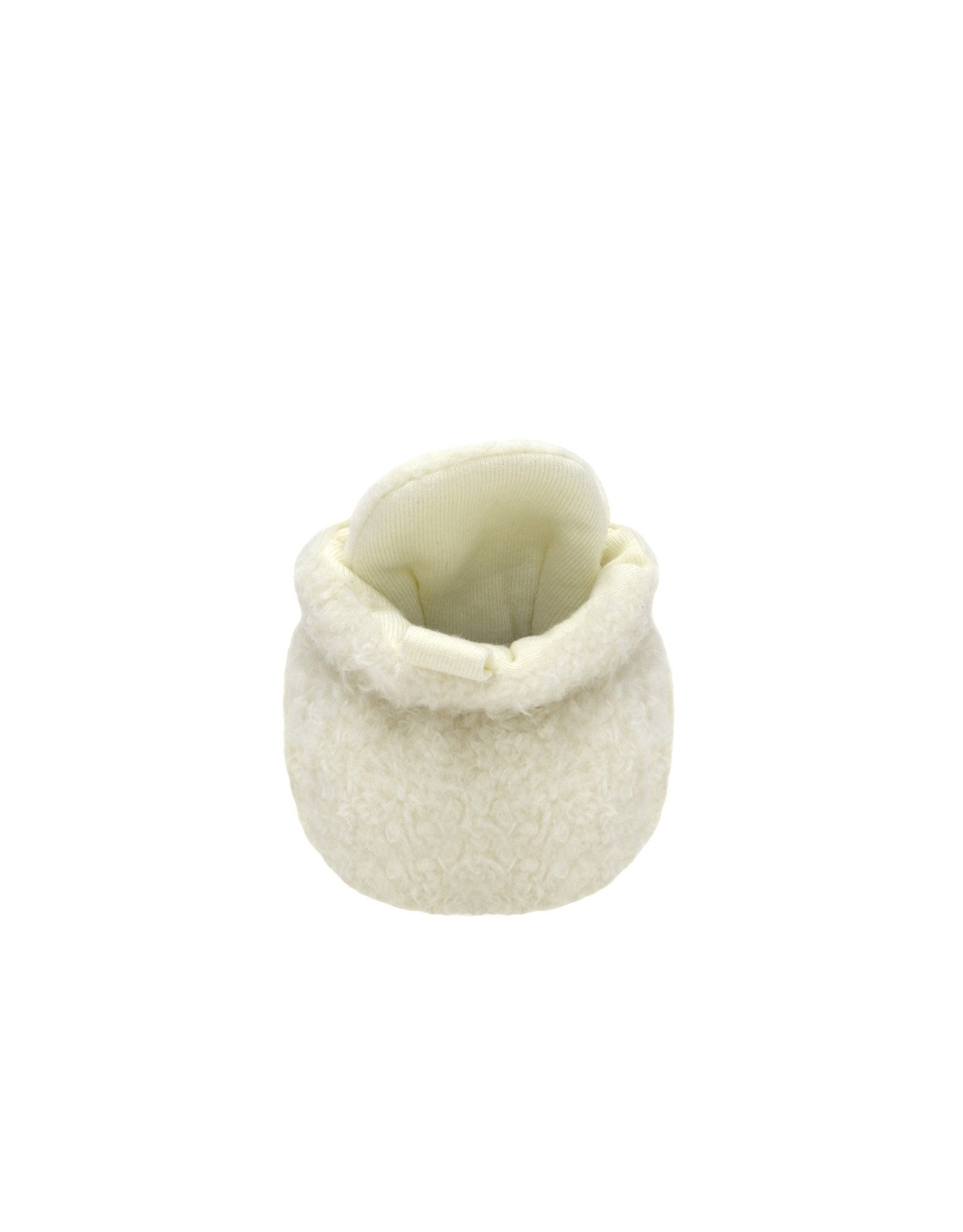 Sullivan Snap Booties in Ivory, back view