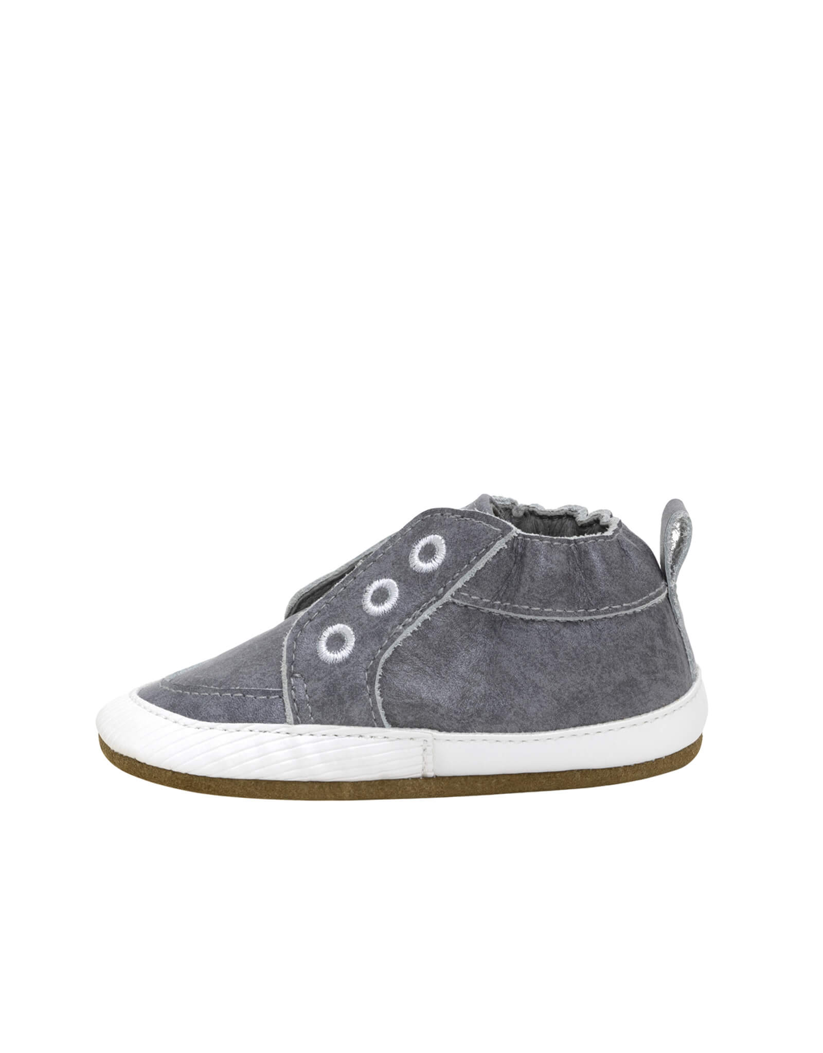 Stylish Steve Soft Soles in Grey, side view