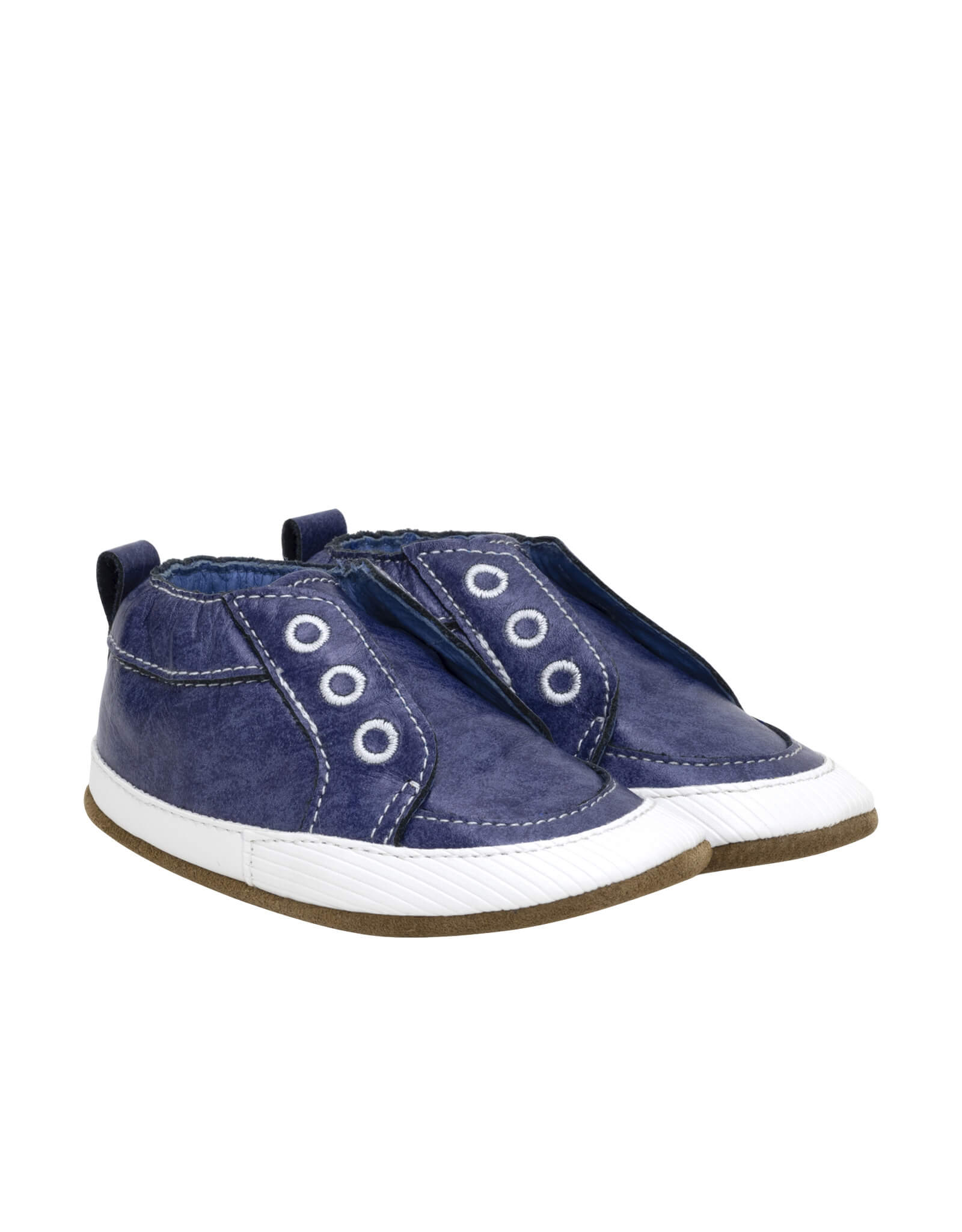 Stylish Steve Soft Soles in Navy, perspective view