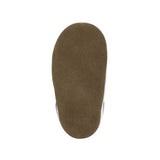 I Love Trucks Soft Soles in Medium Blue, bottom view