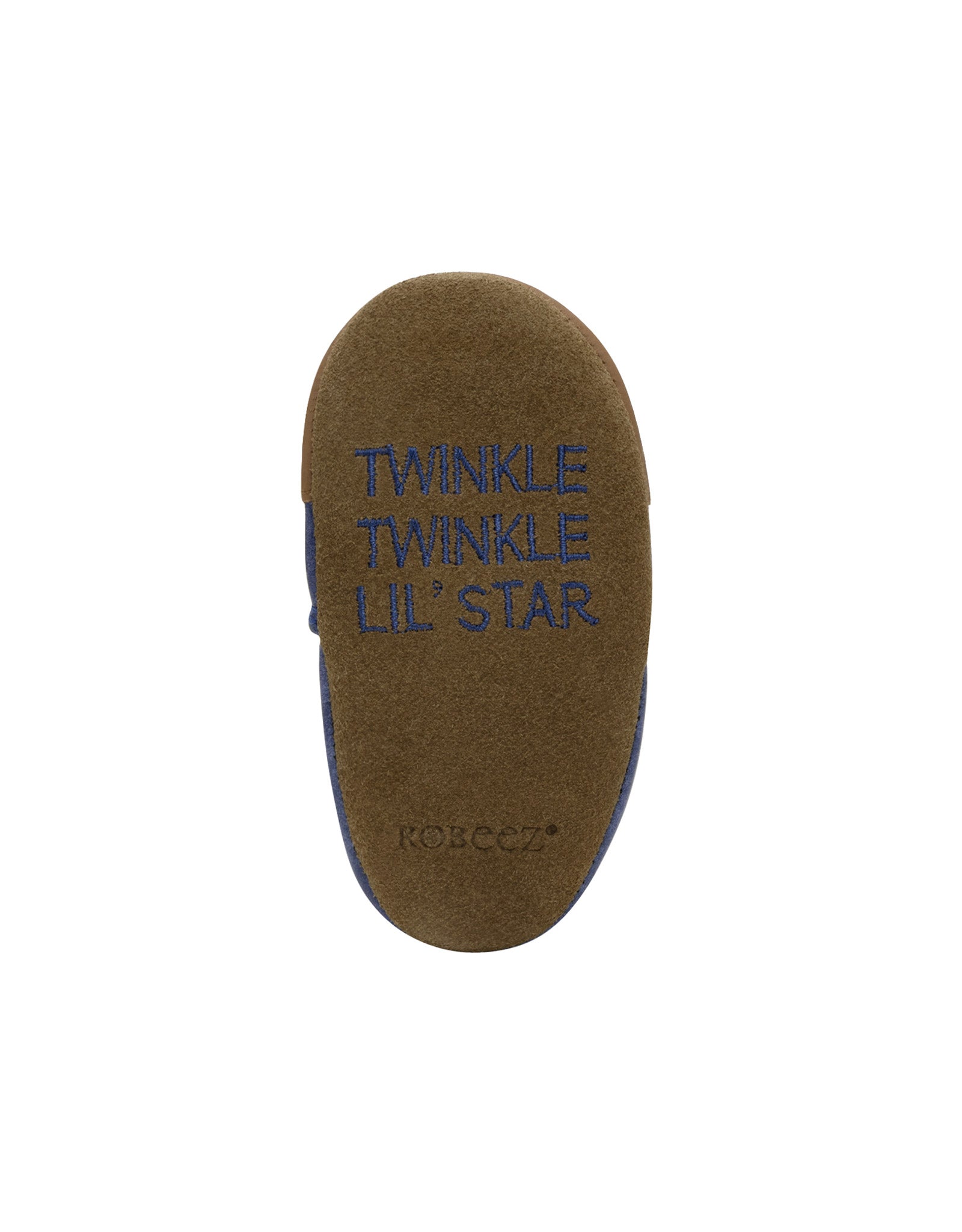 Under The Stars Soft Soles in Dark Blue, bottom view