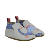 Dino Pals Soft Soles in Grey, perspective view