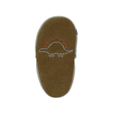 Dino Pals Soft Soles in Grey, bottom view