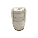Cozy Cuff Soft Sole Boots in Taupe, back view