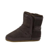 Cozy Cuff Soft Sole Boots in Brown, side view