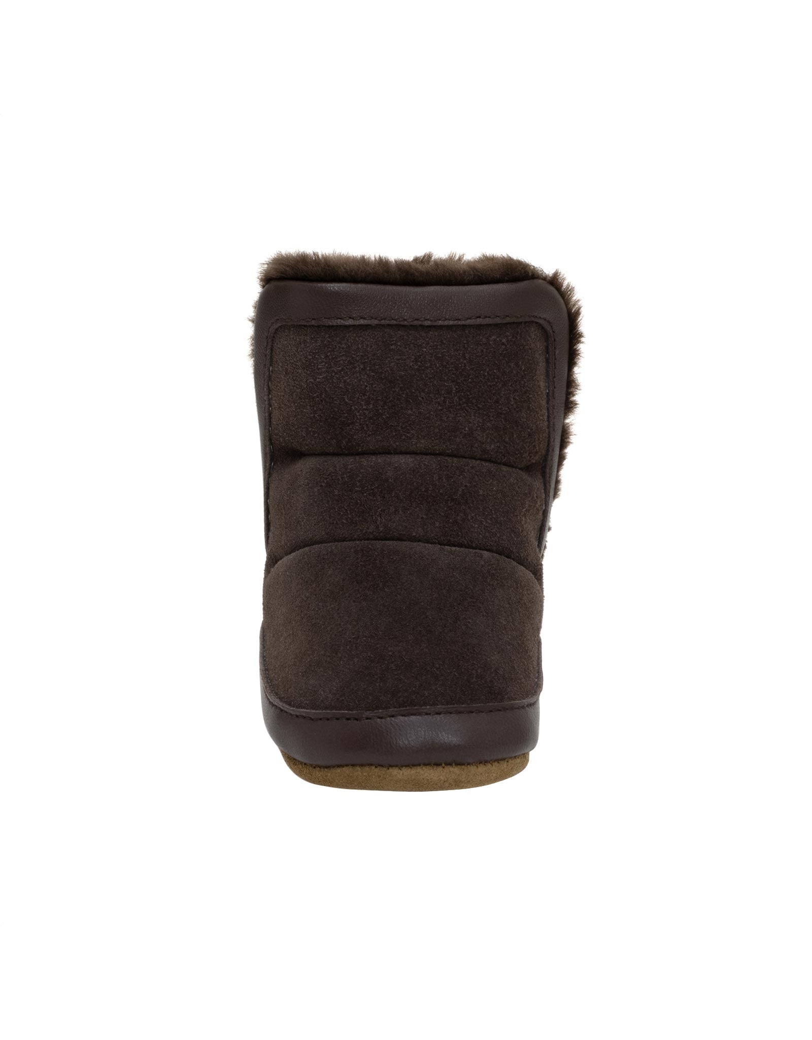 Cozy Cuff Soft Sole Boots in Brown, front view