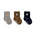 Wild Critters 3-Pack Baby Socks in Neutral, flat lay