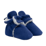 Tundra Snap Booties in Navy, perspective view