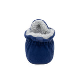 Tundra Snap Booties in Navy, back view
