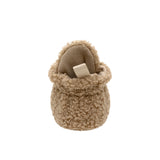 Sherpa Snap Booties in Tan