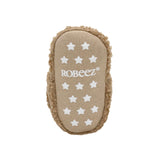Sherpa Snap Booties in Tan