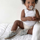 Heart Bunny Soft Soles Grey