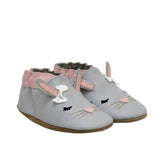 Heart Bunny Soft Soles Grey, perspective view