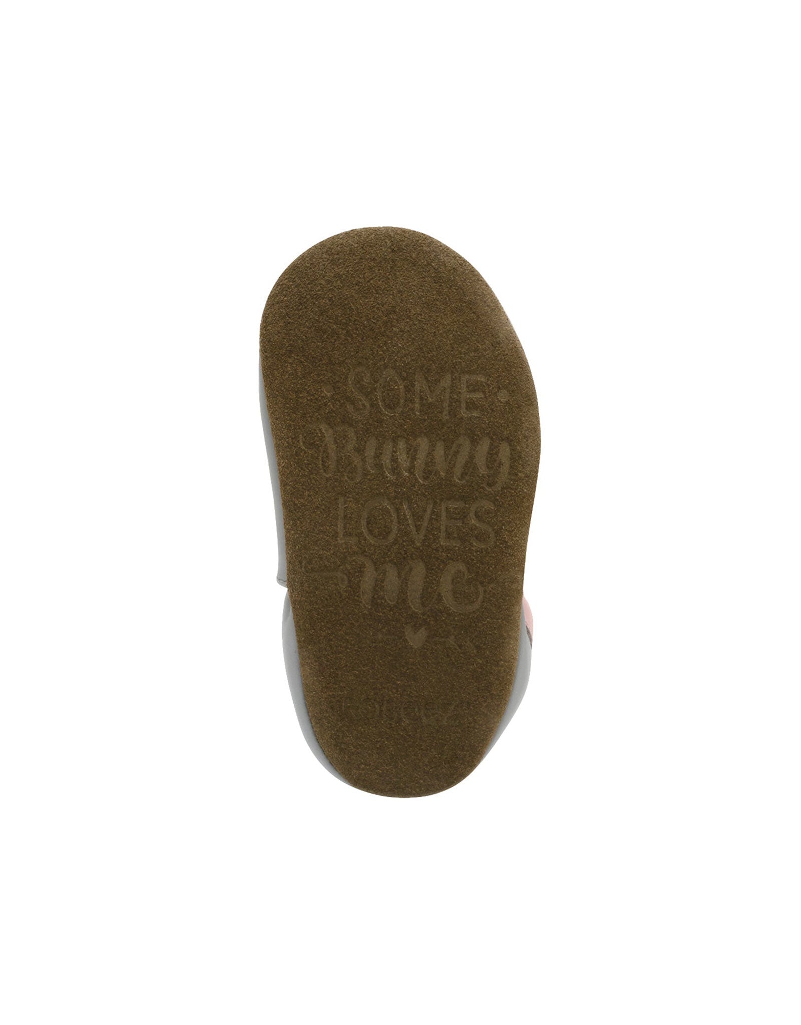 Heart Bunny Soft Soles Grey, bottom view