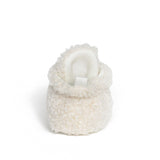 Sherpa Snap Booties Ivory, bottom view
