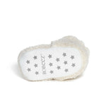 Sherpa Snap Booties Ivory, top view