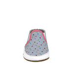 Polka Dot Polly Soft Soles Grey, front view