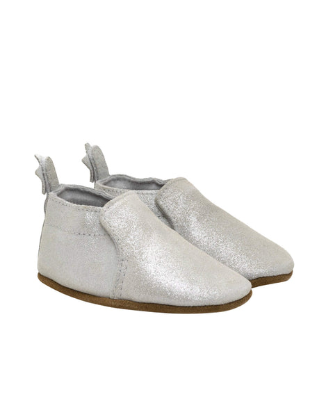 baby dress shoes Robeez - Pretty Pearl Soft Soles Silver