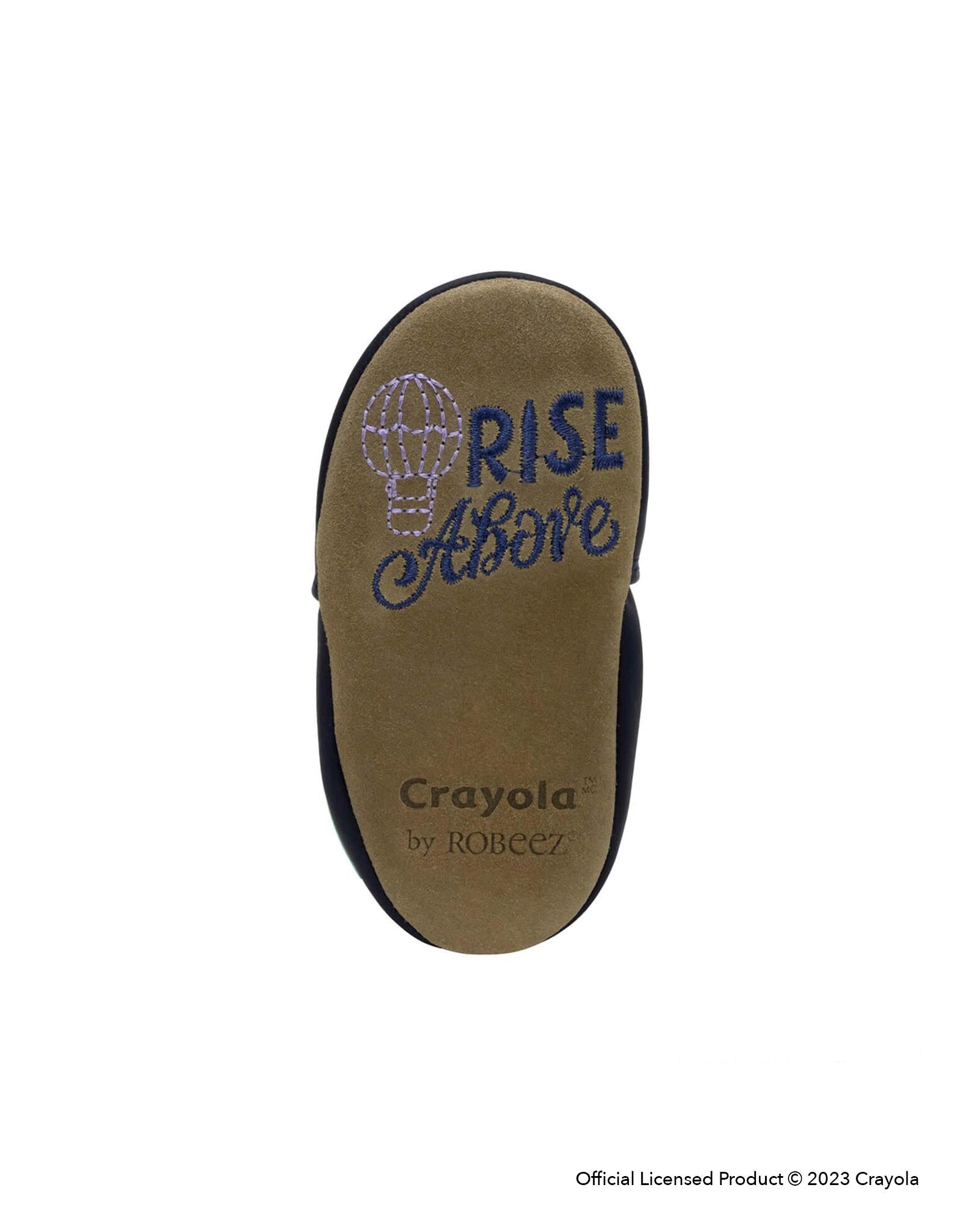 Crayola® Rise Above Soft Soles in Navy, bottom view