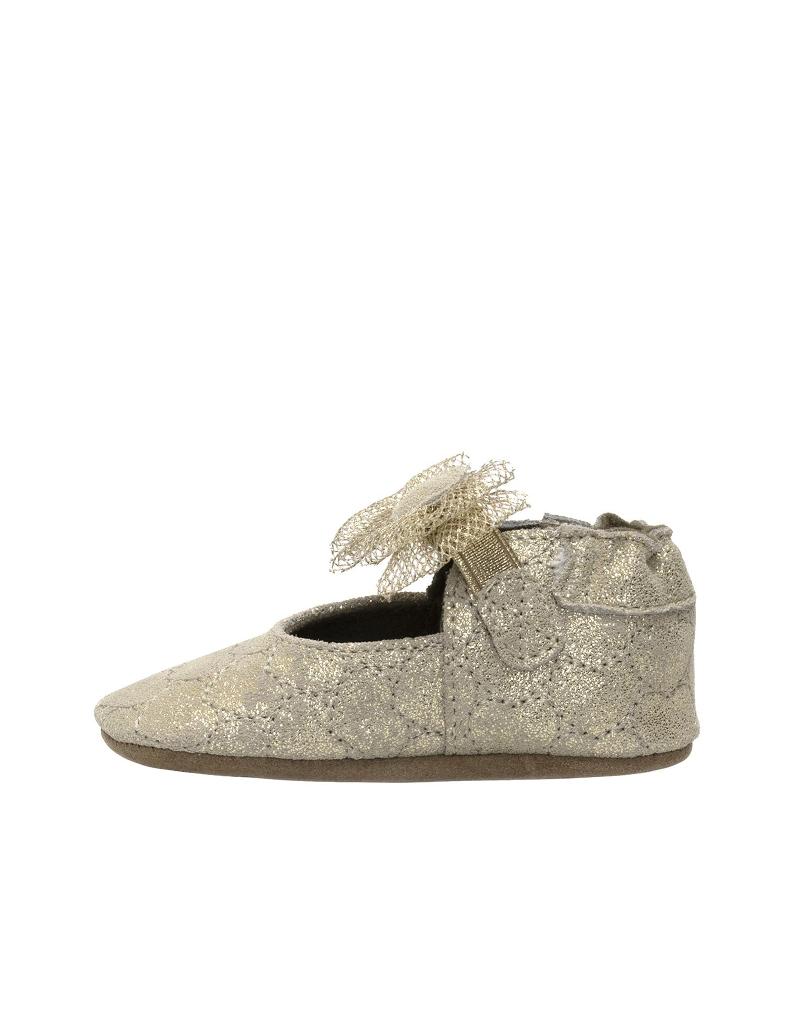 Desiree Soft Soles in Gold, side view