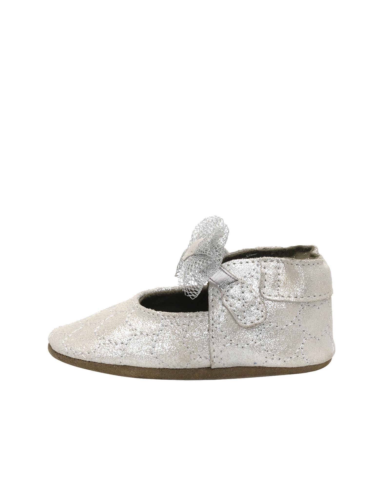 Desiree Soft Soles in Silver, side view