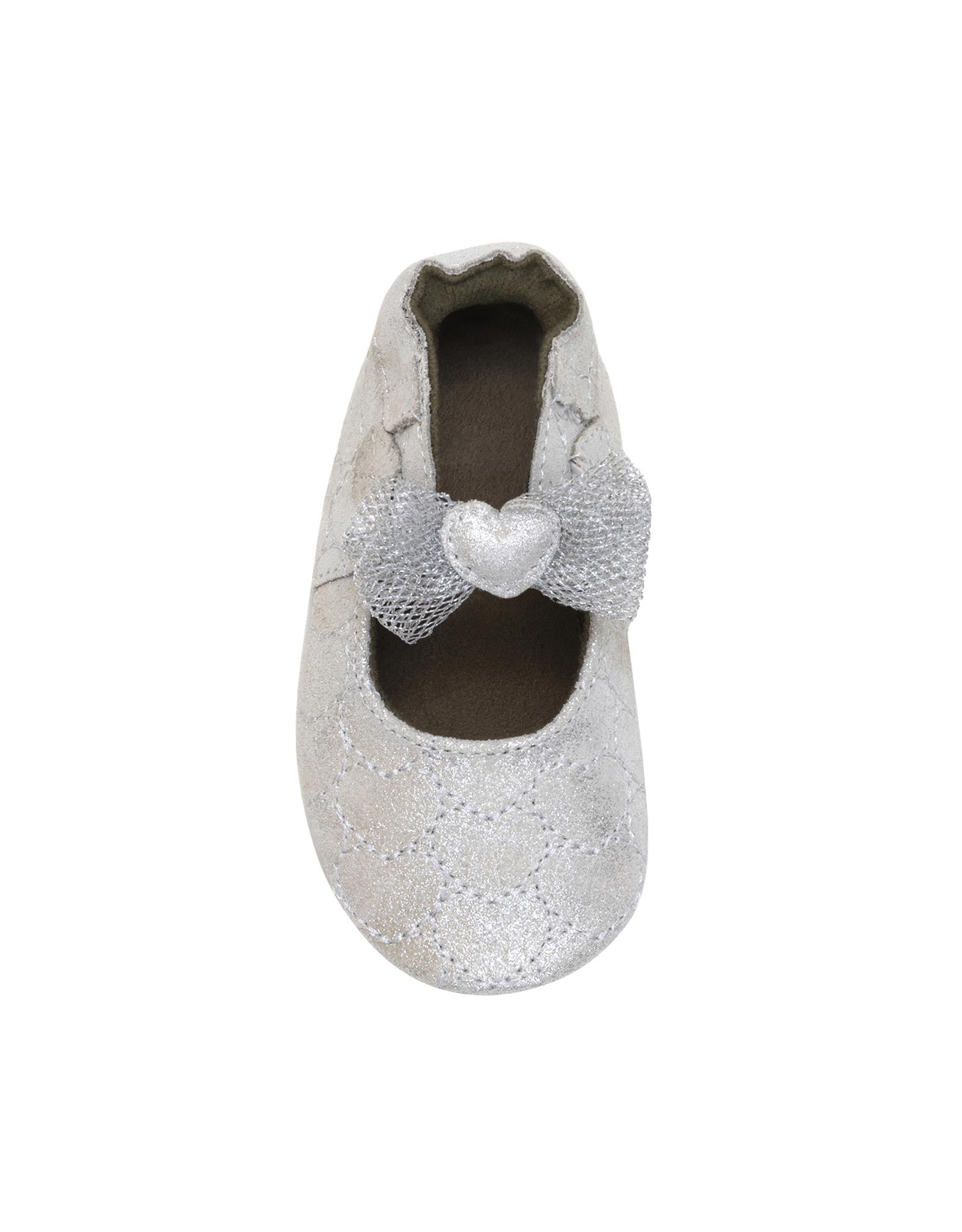 Desiree Soft Soles in Silver, top view
