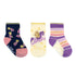 Shooting Star 3-Pack Infant Crew Socks, flat laid