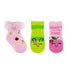 Sweet to the Core 3-Pack Infant Crew Socks, flat laid