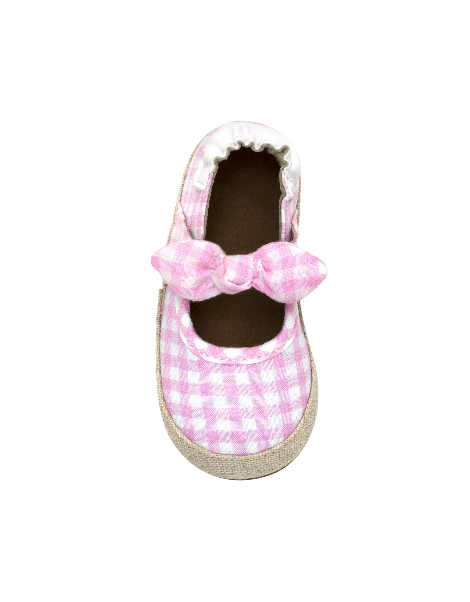 Summer Soft Soles in Pink, top view