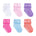 Bow-Tastic 6-Pack Infant Cuff Socks, flat laid
