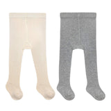 Britany Heavyweight 2-Pack Tights for Infant and Toddler, flat laid