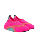 Scuba Aqua Shoes in Bright Pink, perspective view