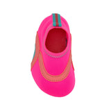 Scuba Aqua Shoes in Bright Pink, bottom view