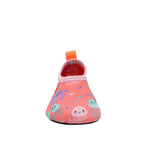 Jelly Fish Aqua Shoes in Coral, front view