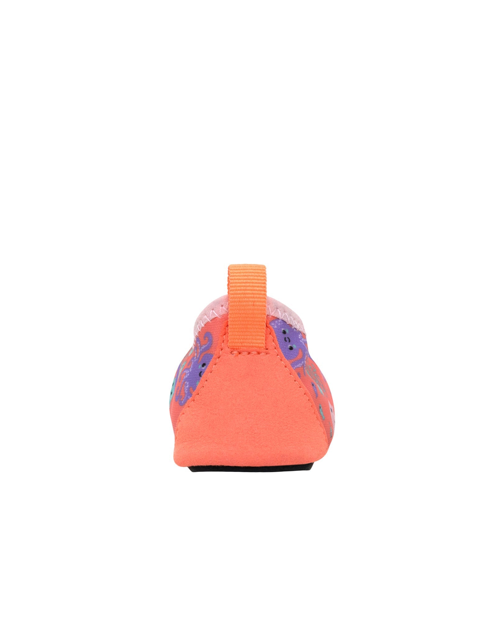 Jelly Fish Aqua Shoes in Coral, back view