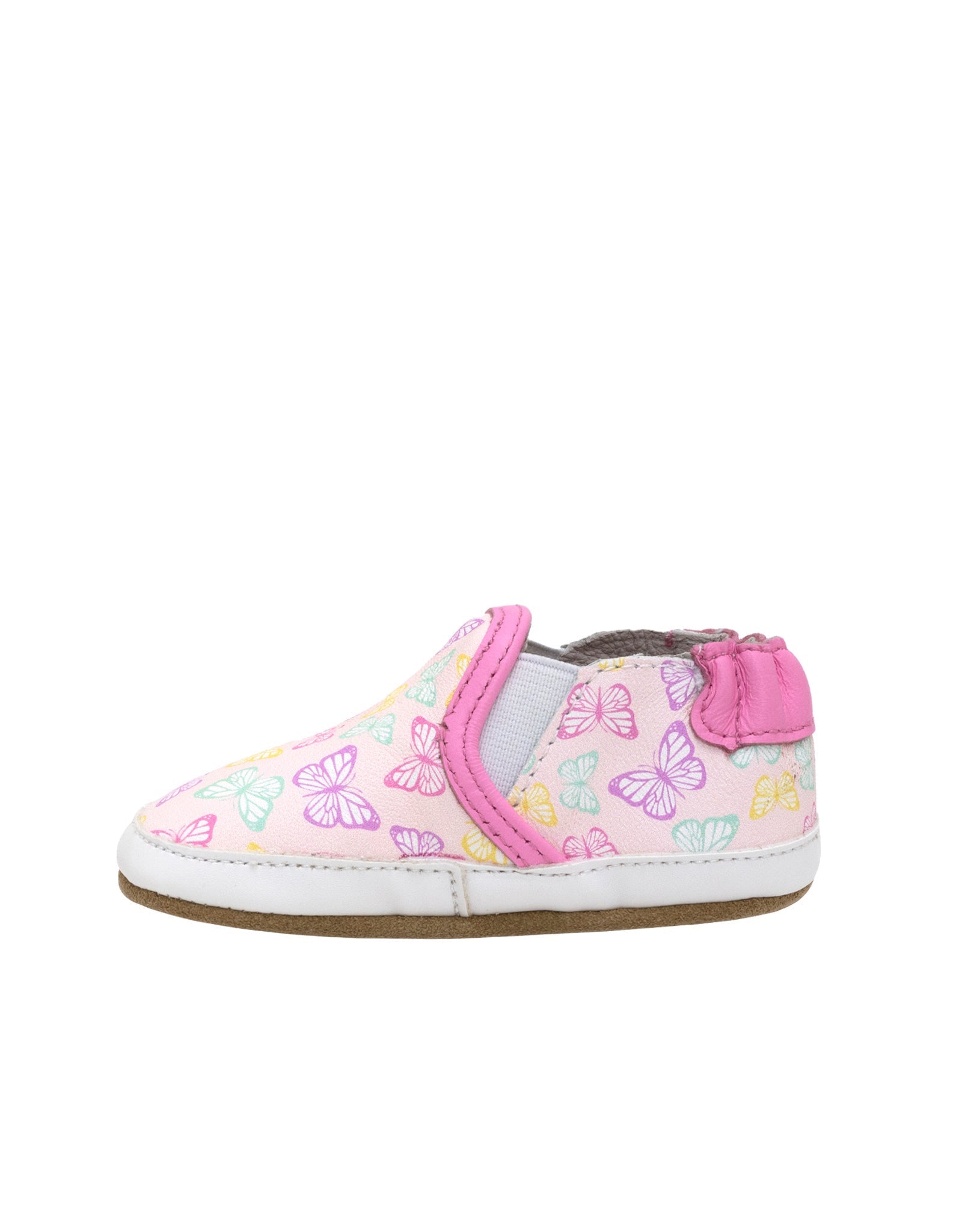 Fly Away With Me Soft Soles in Light Pink, side view